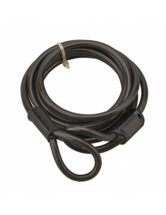Antifurto Twisty con cavo in acciaio rivestito in PVC, lunghezza 1,80 m – THIRARD