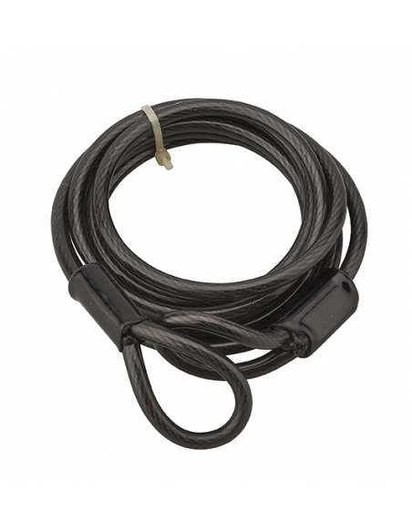 Antifurto Twisty con cavo in acciaio rivestito in PVC, lunghezza 1,80 m – THIRARD