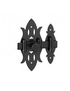 Chiavistello rustico per mobile 40 x 82 mm in acciaio nero – THIRARD