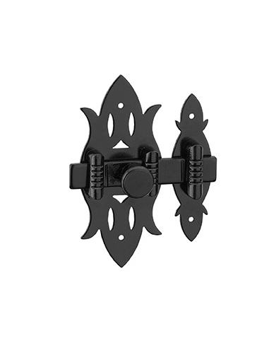 Chiavistello rustico per mobile 40 x 82 mm in acciaio nero – THIRARD