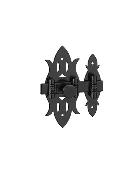 Chiavistello rustico per mobile 40 x 82 mm in acciaio nero – THIRARD