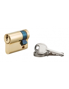 Semicilindro europeo 30 x 10 mm in ottone, 3 chiavi – Serrurerie de Picardie