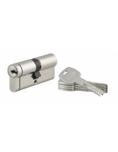 Cilindro Transit 2 frizionato 35 x 35 mm, nichelato, anti-perforazione, anti-scasso, 5 chiavi – THIRARD