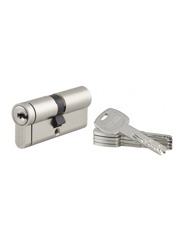 Cilindro Transit 2 frizionato 35 x 35 mm, nichelato, anti-perforazione, anti-scasso, 5 chiavi – THIRARD