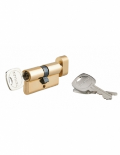 Cilindro STD Urgence con pomolo 30 x 30 mm, ottone, 3 chiavi – THIRARD