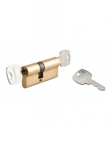 Cilindro europeo 5 perni 35 x 40 mm, frizionato, funzione emergenza, anti-estrazione, ottone, 3 chiavi – THIRARD