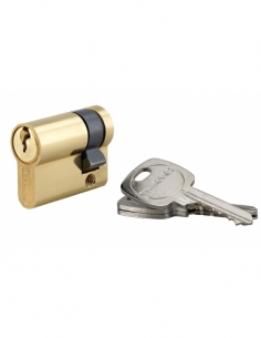 Mezzo Cilindro europeo della serratura, 30x10mm, anti estrazione, ottone, 3 chiavi - THIRARD
