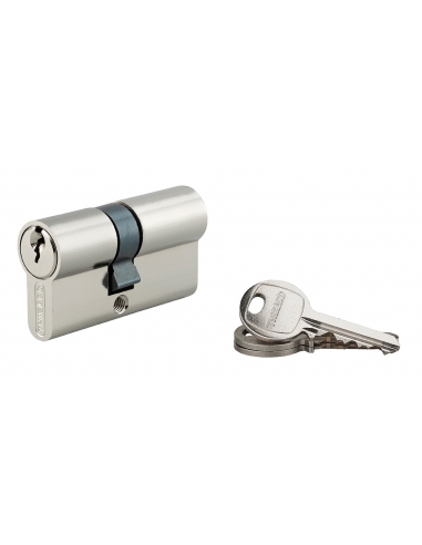 Cilindro europeo SA 27 x 32 mm nichelato, 3 chiavi – THIRARD