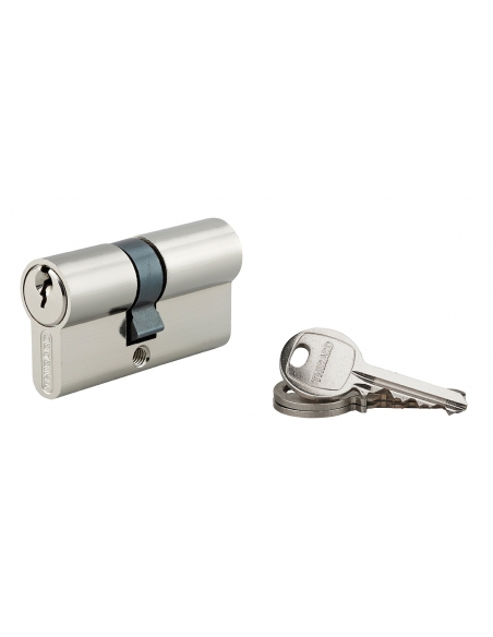 Cilindro europeo SA 27 x 32 mm nichelato, 3 chiavi – THIRARD