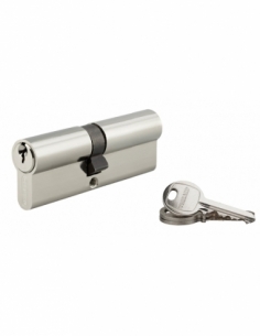 Cilindro europeo SA 40 x 45 mm nichelato, 3 chiavi – THIRARD