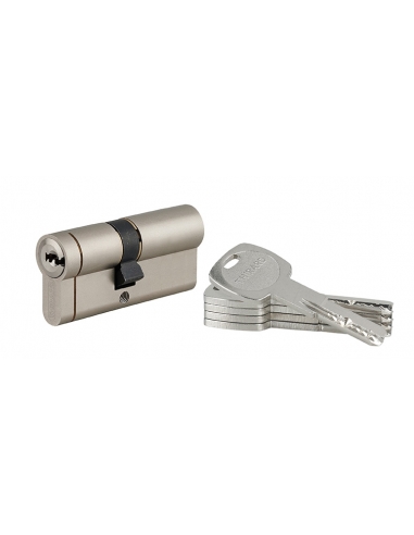 Cilindro europeo Transit 1 35 x 30 mm, nichelato, anti-snap sul lato 30 mm, 5 chiavi – THIRARD