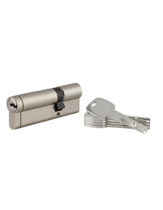 Cilindro europeo Transit 1 30 x 65 mm, nichelato, funzione emergenza, 5 chiavi – THIRARD