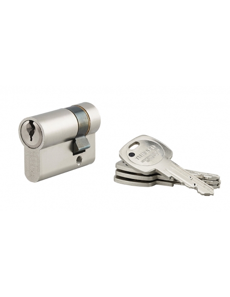 Semicilindro europeo Adriatic 30, nichelato, 4 chiavi – THIRARD