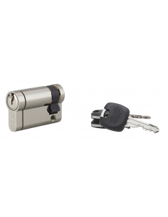 Cilindro europeo HG5+ 40 x 10 mm, nichelato, 3 chiavi – THIRARD