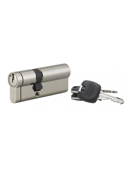 Cilindro europeo HG5+ 30 x 45 mm, nichelato, 3 chiavi – THIRARD