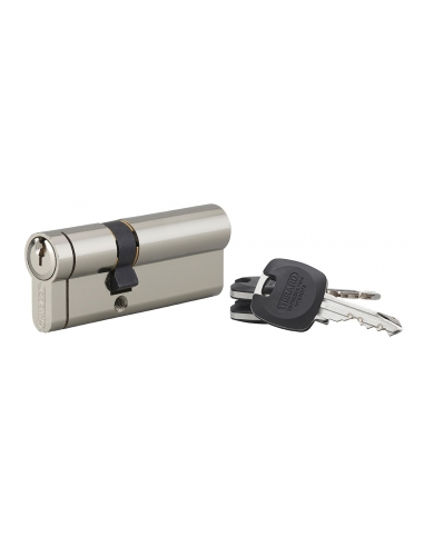 Cilindro europeo HG5+ 30 x 50 mm, nichelato, 3 chiavi – THIRARD