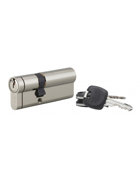 Cilindro europeo HG5+ 30 x 50 mm, nichelato, 3 chiavi – THIRARD