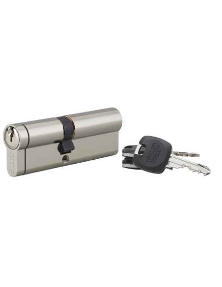Cilindro europeo HG5+ 40 x 40 mm, nichelato, 3 chiavi – THIRARD