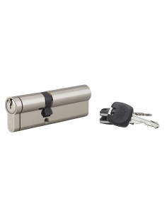 Cilindro europeo HG5+ 40 x 55 mm, nichelato, 3 chiavi – THIRARD