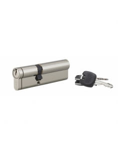 Cilindro europeo HG5+ 40 x 60 mm, nichelato, 3 chiavi – THIRARD