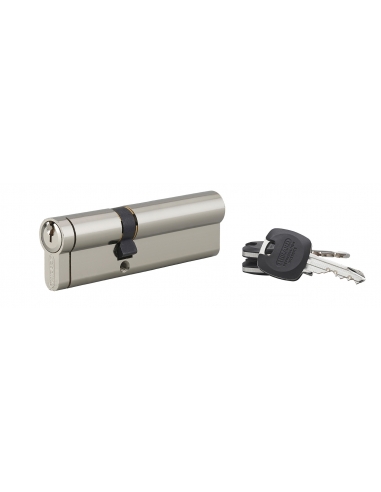 Cilindro europeo HG5+ 40 x 60 mm, nichelato, 3 chiavi – THIRARD