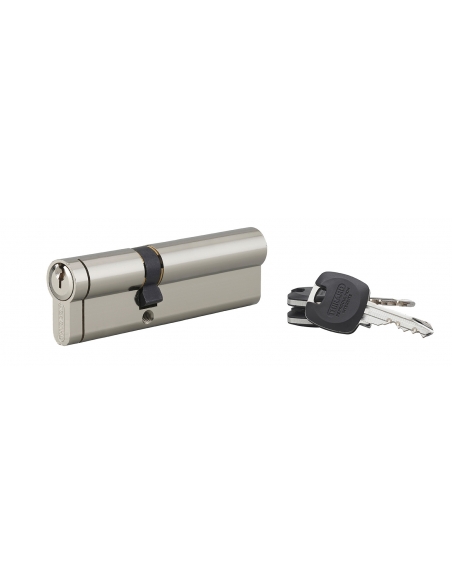 Cilindro europeo HG5+ 40 x 60 mm, nichelato, 3 chiavi – THIRARD
