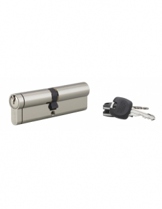 Cilindro europeo HG5+ 50 x 50 mm, nichelato, 3 chiavi – THIRARD