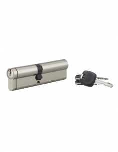 Cilindro europeo HG5+ 50 x 55 mm, nichelato, 3 chiavi – THIRARD