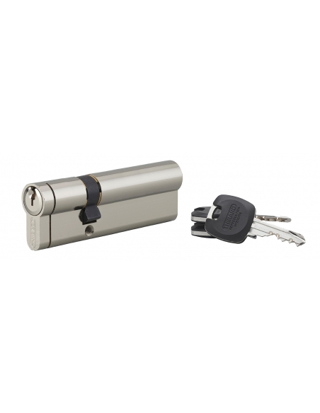 Cilindro europeo HG5+ 35 x 60 mm, nichelato, 3 chiavi – THIRARD