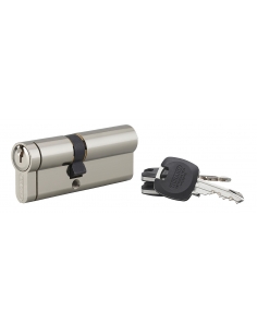 Cilindro europeo HG5+ 35 x 45 mm, nichelato, 3 chiavi – THIRARD