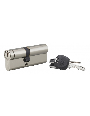 Cilindro europeo HG5+ 35 x 45 mm, nichelato, 3 chiavi – THIRARD