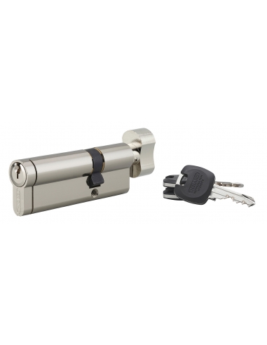 Cilindro europeo HG5+ con pomolo 30 x 55 mm, nichelato, 3 chiavi – THIRARD