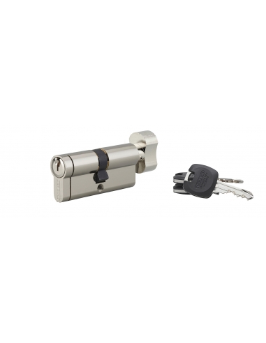 Cilindro europeo HG5+ con pomolo 35 x 35 mm, nichelato, 3 chiavi – THIRARD