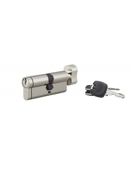 Cilindro europeo HG5+ con pomolo 35 x 40 mm, nichelato, 3 chiavi – THIRARD