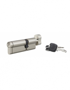 Cilindro europeo HG5+ con pomolo 35 x 55 mm, nichelato, 3 chiavi – THIRARD
