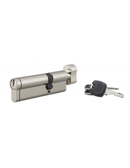 Cilindro europeo HG5+ con pomolo 35 x 60 mm, nichelato, 3 chiavi – THIRARD