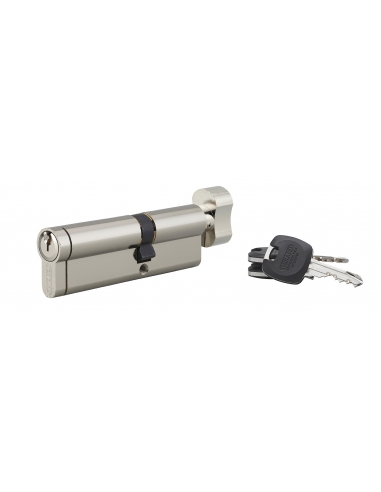 Cilindro europeo HG5+ con pomolo 40 x 55 mm, nichelato, 3 chiavi – THIRARD