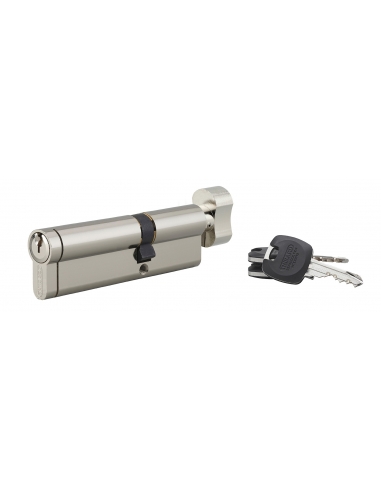 Cilindro europeo HG5+ con pomolo 40 x 60 mm, nichelato, 3 chiavi – THIRARD