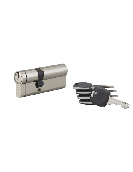 Cilindro europeo HG5+ 45 x 30 mm, nichelato, anti-snap sul lato 30 mm – THIRARD