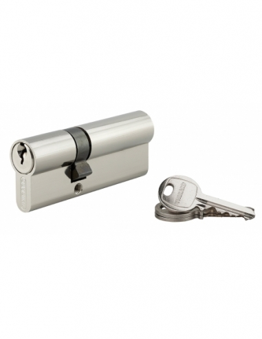 Cilindro europeo SA 30 x 50 mm, nichelato, 3 chiavi – THIRARD