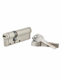 Cilindro europeo Trafic 12 30 x 65 mm, nichelato, anti-perforazione, anti-rottura, 5 chiavi – THIRARD