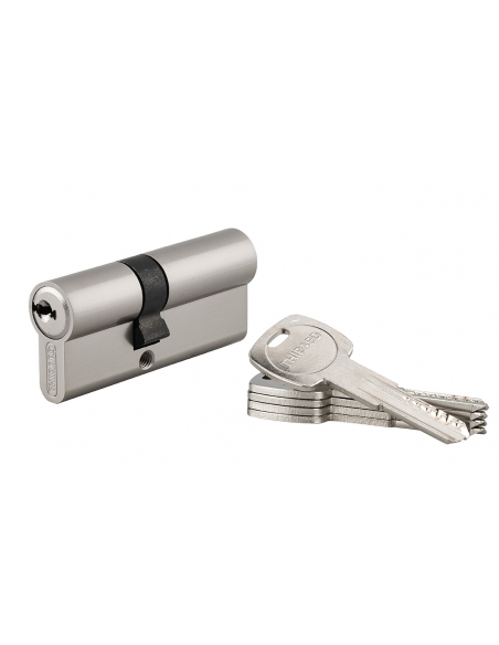 Cilindro europeo Trafic 6 30 x 40 mm, nichelato, anti-perforazione, anti-rottura, 5 chiavi – THIRARD