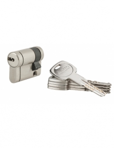 Semicilindro Trafic 12 30 x 10 mm, nichelato, anti-perforazione, anti-rottura, 5 chiavi – THIRARD