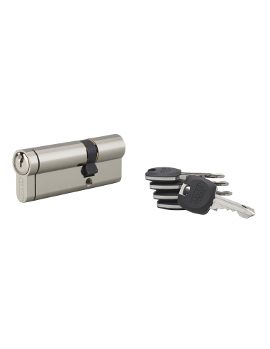 Cilindro europeo HG5+ 30 x 40 mm, nichelato, 5 chiavi – THIRARD