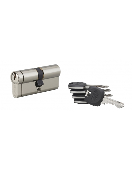 Cilindro europeo HG5+ 35 x 35 mm, nichelato, 5 chiavi – THIRARD