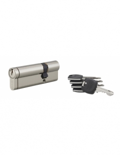 Cilindro europeo HG5+ 30 x 60 mm, nichelato, 5 chiavi – THIRARD