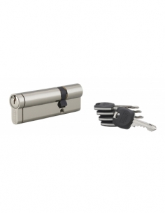 Cilindro europeo HG5+ 30 x 65 mm, nichelato, 5 chiavi – THIRARD