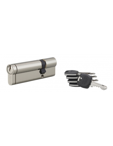 Cilindro europeo HG5+ 30 x 65 mm, nichelato, 5 chiavi – THIRARD