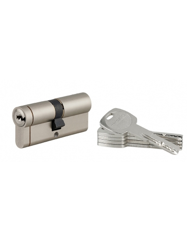 Cilindro europeo Transit 1 35 x 35 mm, nichelato, 6 perni, 5 chiavi – THIRARD