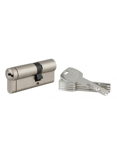 Cilindro europeo Transit 1 30 x 50 mm, nichelato, 6 perni, 5 chiavi – THIRARD